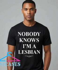 Vintage-Style Nobody Knows I'm a Lesbian Pride Tee