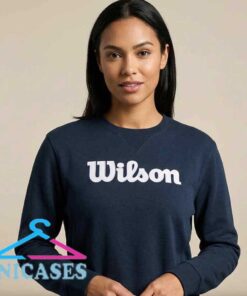 Wilson Classic Logo Navy Crewneck Sweatshirt Wilson Classic Logo Navy Crewneck Sweatshirt