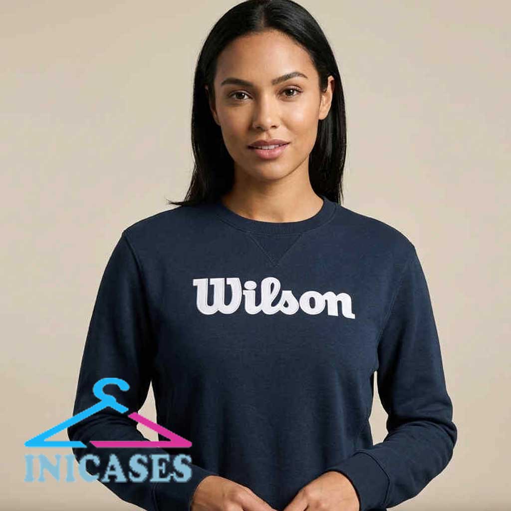 Wilson Classic Logo Navy Crewneck Sweatshirt Wilson Classic Logo Navy Crewneck Sweatshirt - Image 3