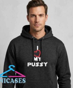 I Heart My Pussy Dark Gray Hoodie I Heart My Pussy Dark Gray Hoodie