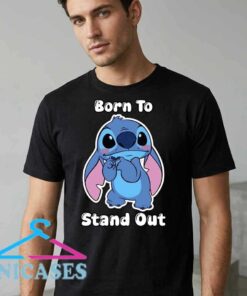 Cute Stitch Making Hand Heart Sticker T-Shirt