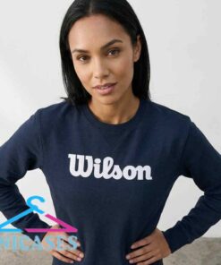 Wilson Classic Logo Navy Crewneck Sweatshirt Wilson Classic Logo Navy Crewneck Sweatshirt