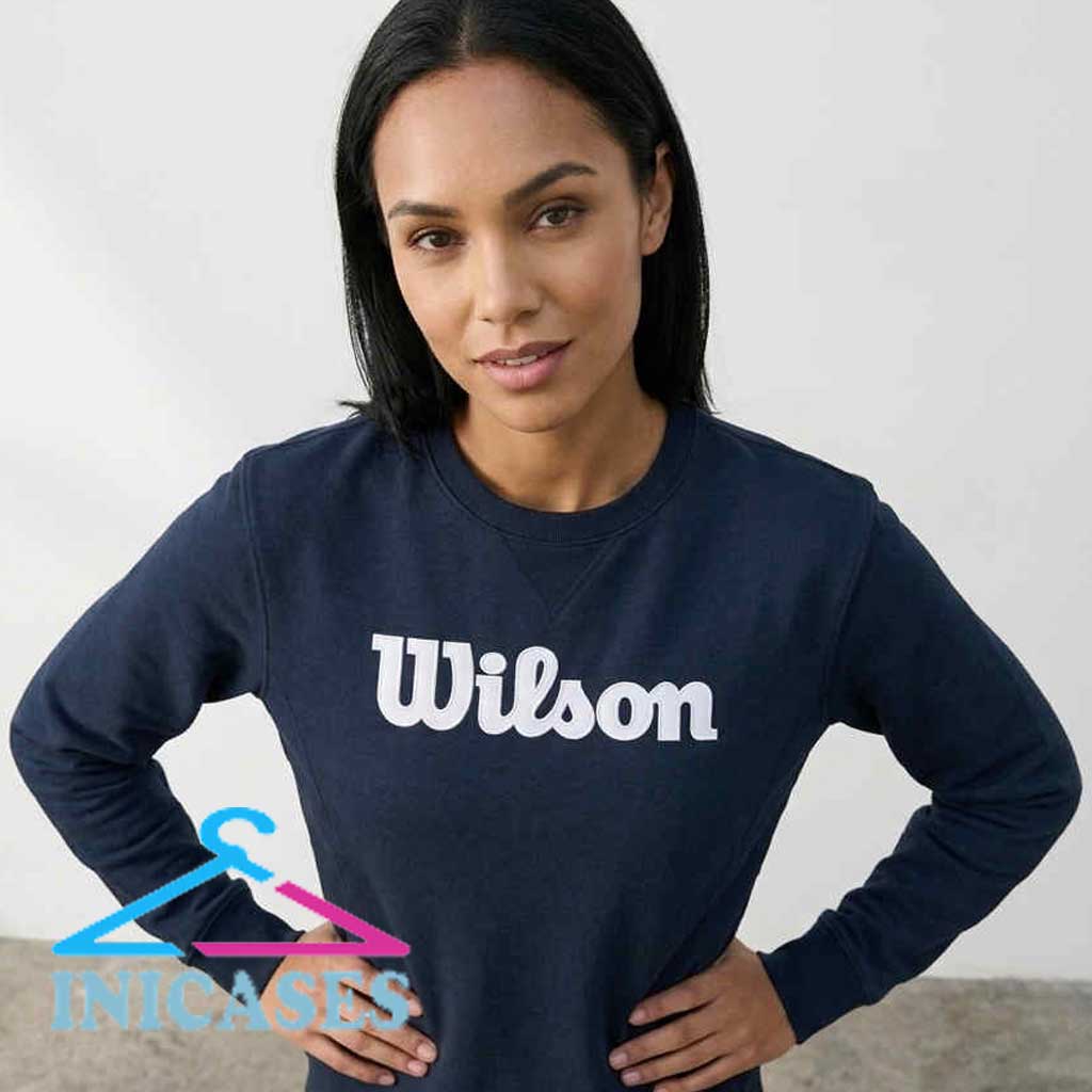 Wilson Classic Logo Navy Crewneck Sweatshirt Wilson Classic Logo Navy Crewneck Sweatshirt - Image 4