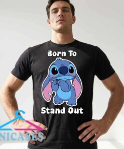 Cute Stitch Making Hand Heart Sticker T-Shirt
