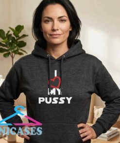 I Heart My Pussy Dark Gray Hoodie I Heart My Pussy Dark Gray Hoodie