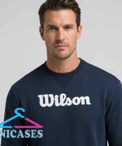 Wilson Classic Logo Navy Crewneck Sweatshirt Wilson Classic Logo Navy Crewneck Sweatshirt
