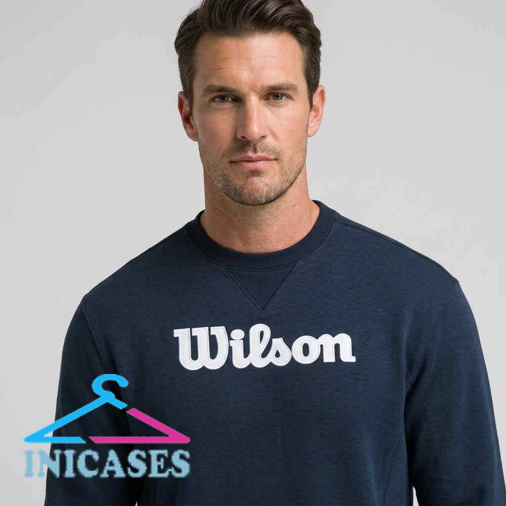 Wilson Classic Logo Navy Crewneck Sweatshirt Wilson Classic Logo Navy Crewneck Sweatshirt - Image 2