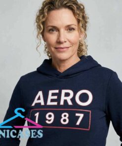 homepage Aero 1987 fleece hoodie featuring vintage retro logo artwork, cotton casual streetwear design, classic collegiate style, cozy hoodie silhouette, and nostalgic fashion for everyday urban outfits.