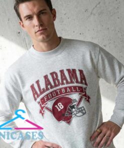 Vintage Alabama Football Ash Grey Crewneck Sweatshirt