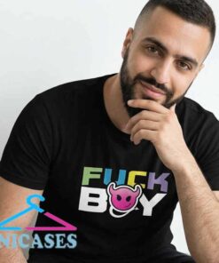 Trendy Black Fuck Boy Tee with Pink Devil Trendy Black Fuck Boy Tee with Pink Devil