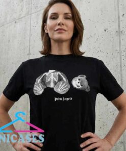 Alternative view of Palm Angels Skeleton Bear Tee