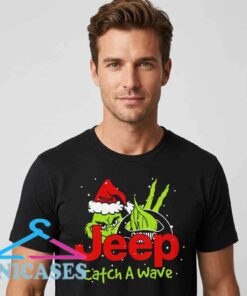 Grinch Jeep Catch a Wave Christmas Shirt