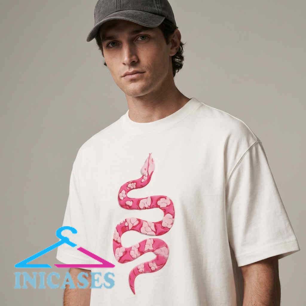 Camo Snake Art And Rose Pink Inspired Shirt Camo Snake Art And Rose Pink Inspired Shirt - Image 3