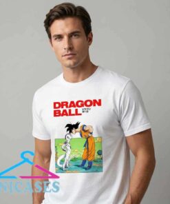 Dragon Ball Z Namek Goku Frieza graphic tee featuring anime-inspired artwork, cotton short sleeve apparel for anime fans, manga enthusiasts, collectors, and streetwear lovers.