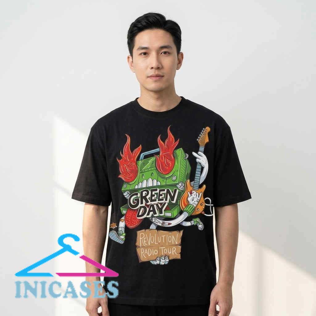 Vintage Green Day Flaming Boombox Tour Shirt Vintage Green Day Flaming Boombox Tour Shirt - Image 3