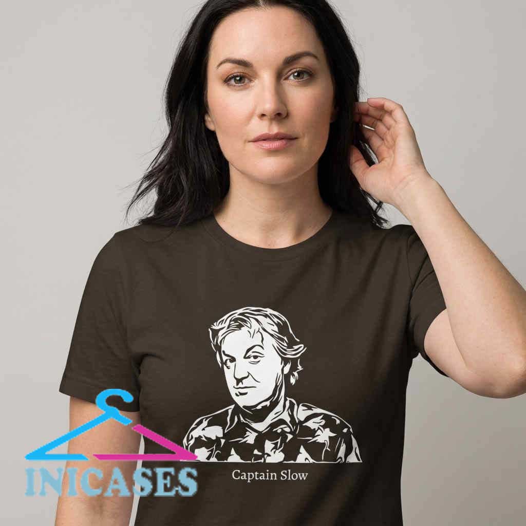 James May Captain Slow Graphic Tee Portrait James May t shirt featuring the iconic TV presenter, Top Gear and The Grand Tour fan graphic tee, British motoring pop culture design, classic automotive apparel