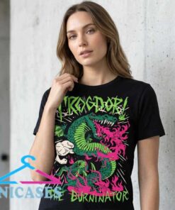 Trogdor the Burninator Neon Homestar Runner T-Shirt Art