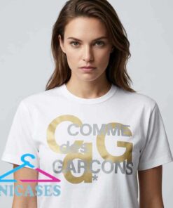 CDG Archive Two White Cotton T-Shirt CDG Archive Two White Cotton T-Shirt