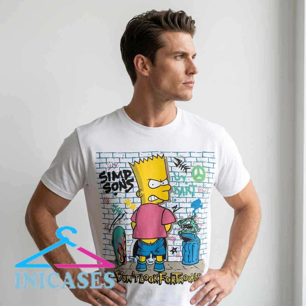 Vintage 90s Bootleg Bart Simpson Graffiti Brick Wall Tee Vintage 90s Bootleg Bart Simpson Graffiti Brick Wall Tee - Image 4