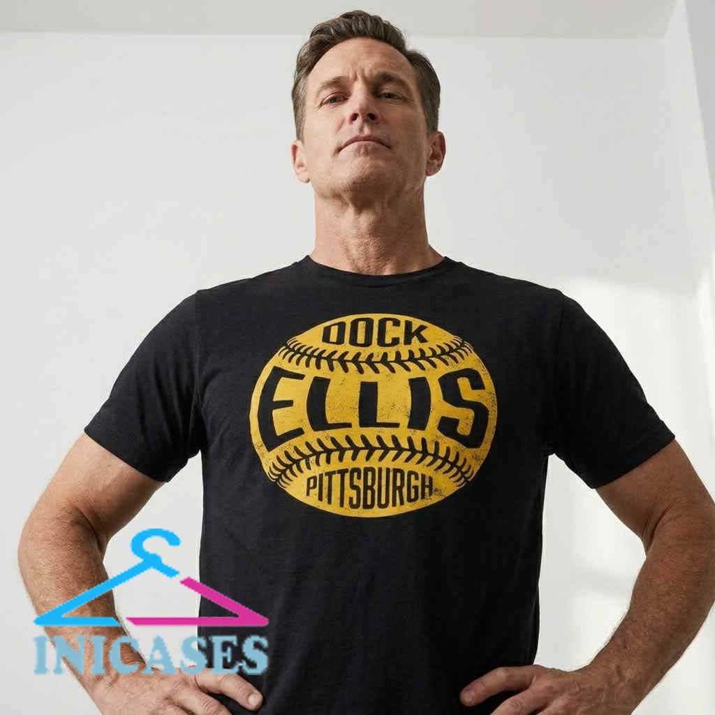 Dock Ellis Pittsburgh Vintage Baseball Tee Dock Ellis Pittsburgh Vintage Baseball Tee - Image 3