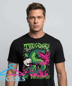 Alternative view of Trogdor the Burninator Neon Homestar Runner T-Shirt Art