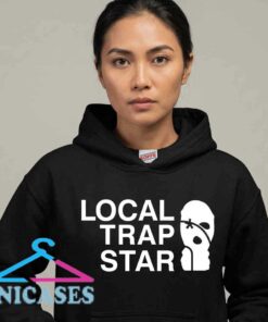 Local Trap Star Black Balaclava Hoodie