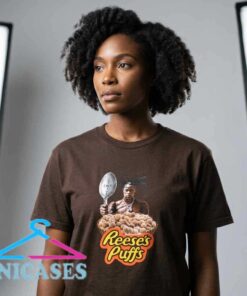 Travis Scott Reese's Puffs Cereal Promo Brown T-Shirt