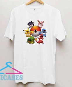 Pokemon Power Rangers Parody Shirt