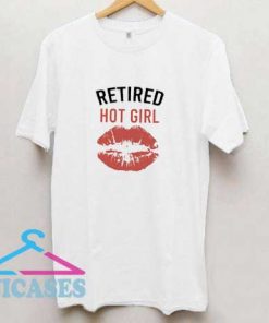 Retired Hot Girl Lips Graphic Shirt